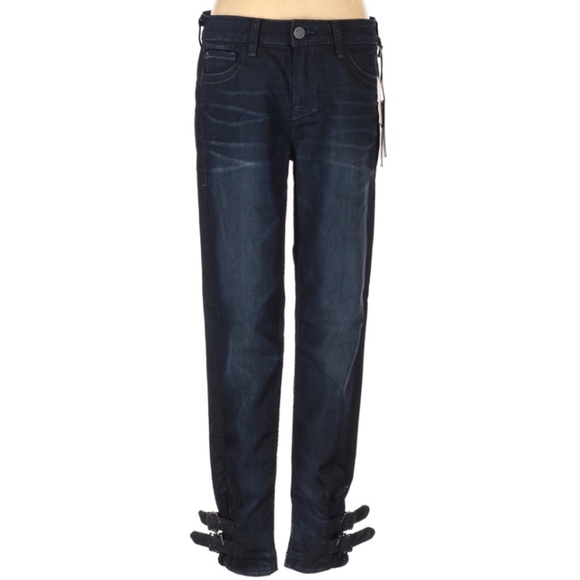 William Rast Denim - William Rast Coco Skinny Buckle Ankle Crop Jeans
